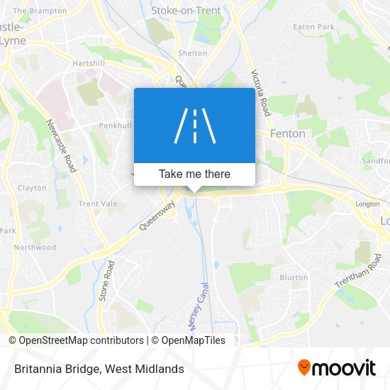 Britannia Bridge map