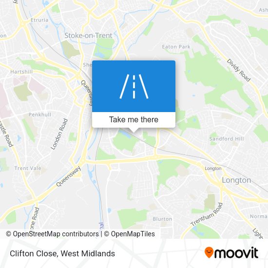 Clifton Close map