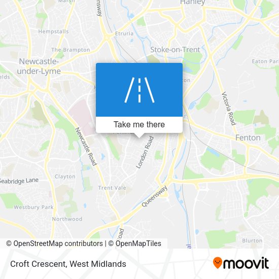 Croft Crescent map
