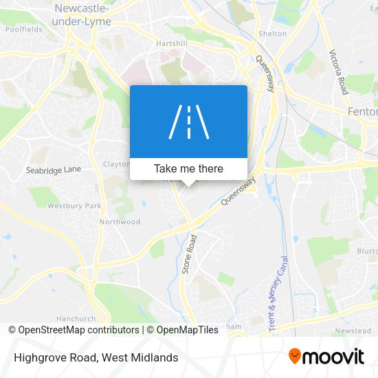 Highgrove Road map