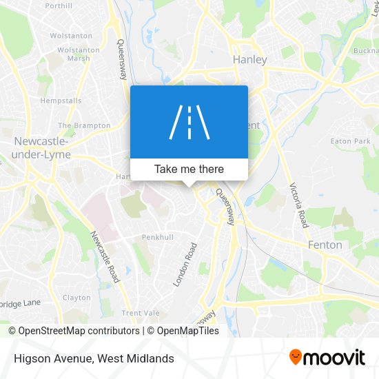Higson Avenue map