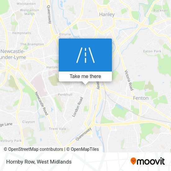 Hornby Row map