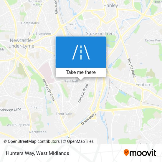 Hunters Way map