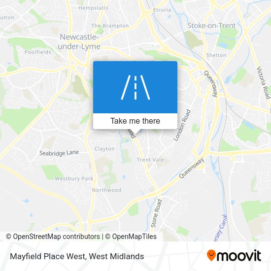 Mayfield Place West map