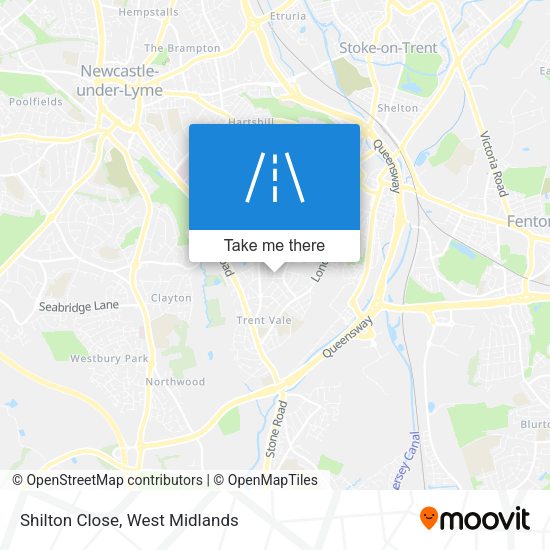 Shilton Close map