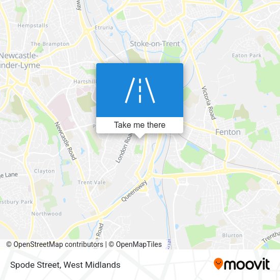 Spode Street map