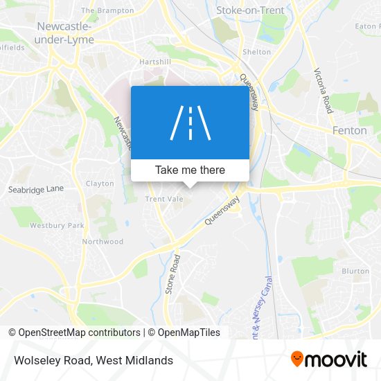 Wolseley Road map