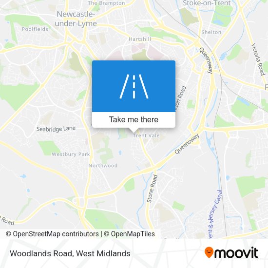 Woodlands Road map