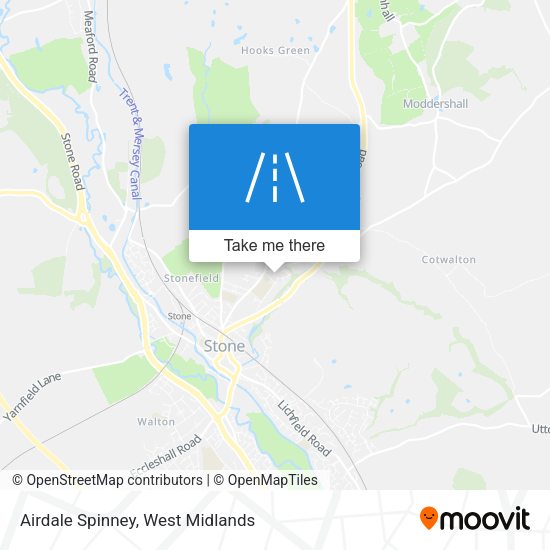 Airdale Spinney map