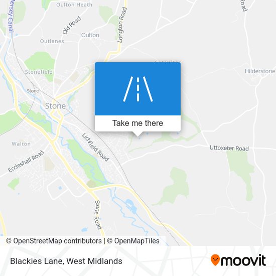 Blackies Lane map