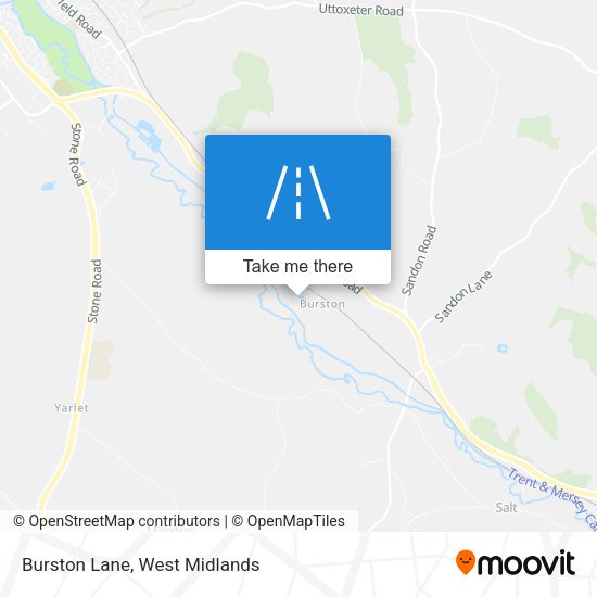Burston Lane map