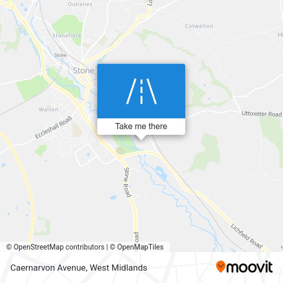 Caernarvon Avenue map