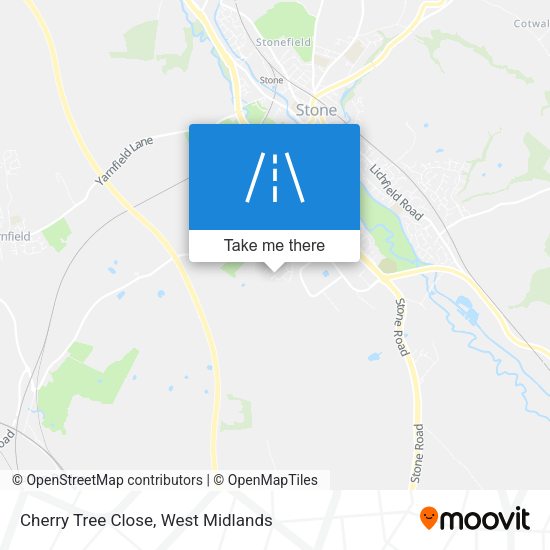 Cherry Tree Close map