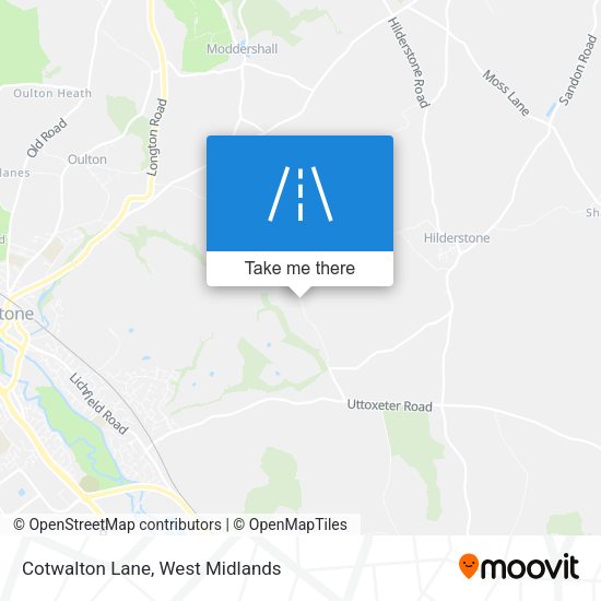 Cotwalton Lane map