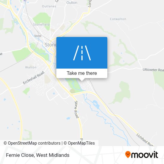 Fernie Close map