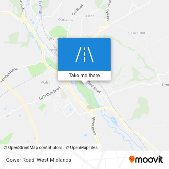 Gower Road map