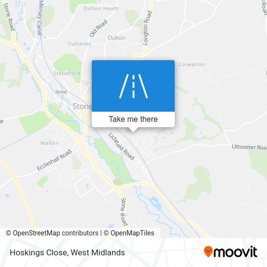 Hoskings Close map