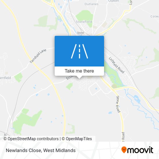 Newlands Close map