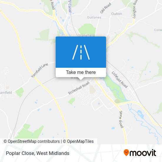 Poplar Close map