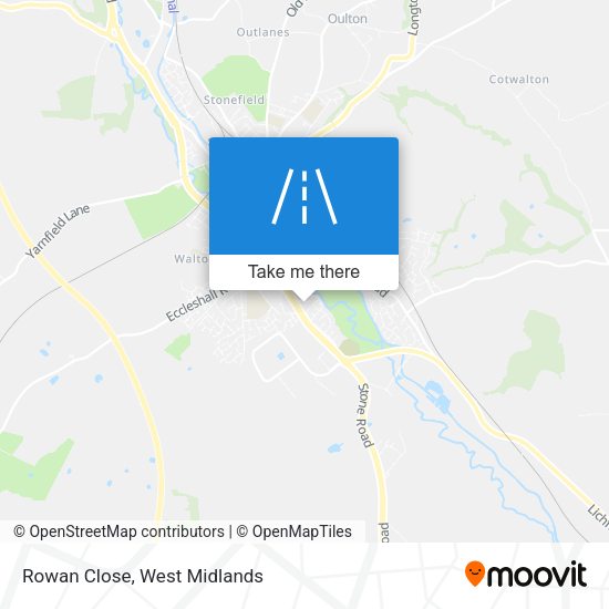 Rowan Close map