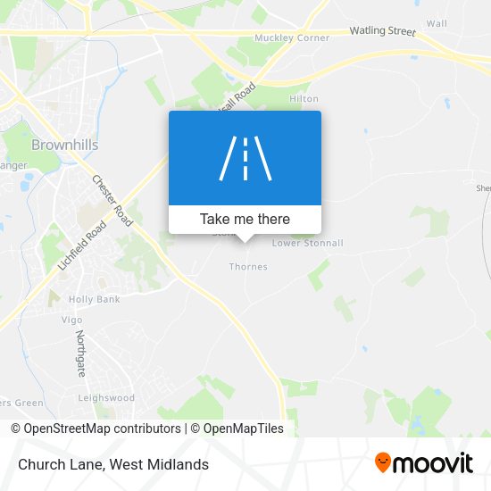 Church Lane map