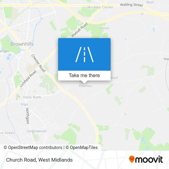 Church Road map
