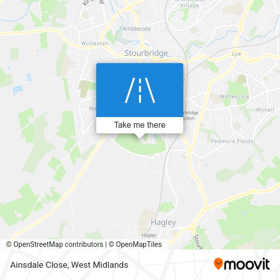 Ainsdale Close map