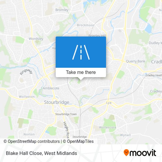 Blake Hall Close map