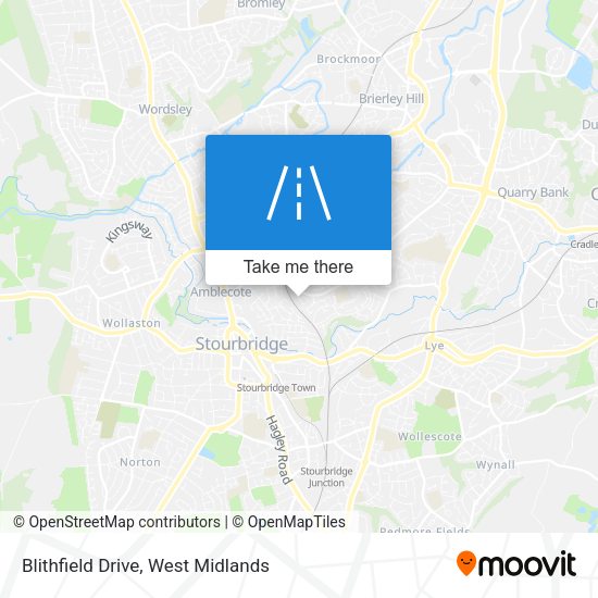 Blithfield Drive map