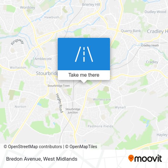 Bredon Avenue map