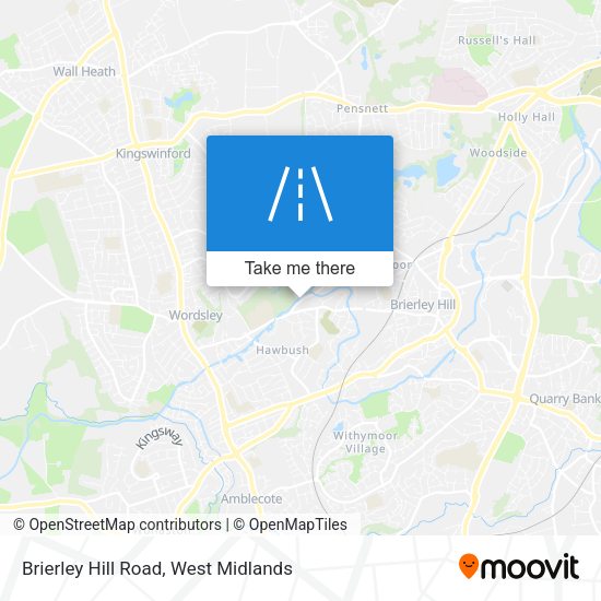 Brierley Hill Road map