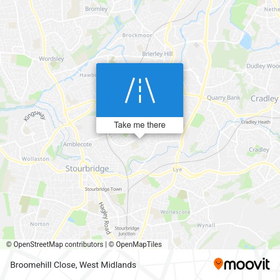 Broomehill Close map