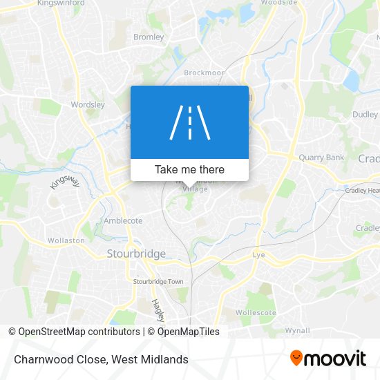 Charnwood Close map