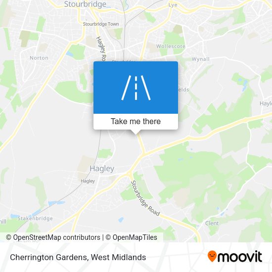 Cherrington Gardens map