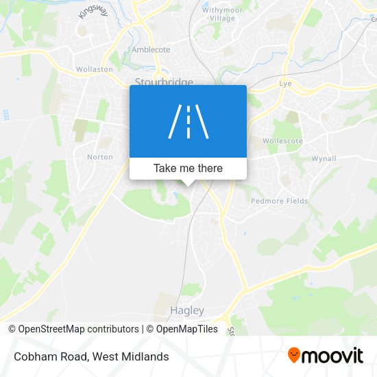 Cobham Road map