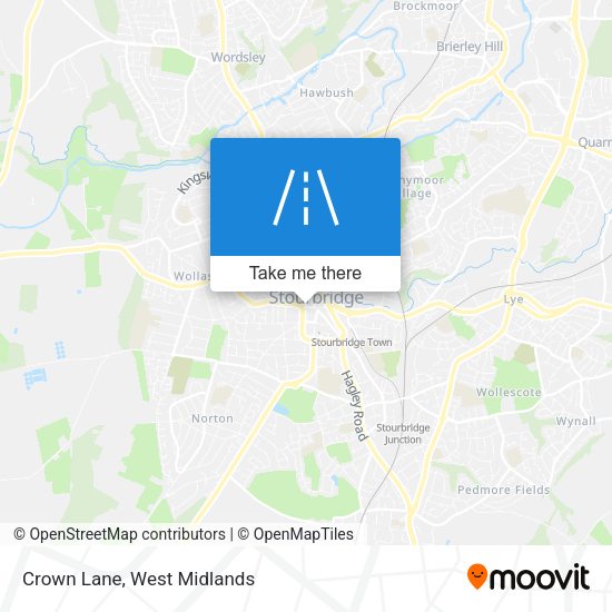 Crown Lane map