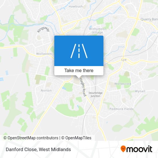 Danford Close map