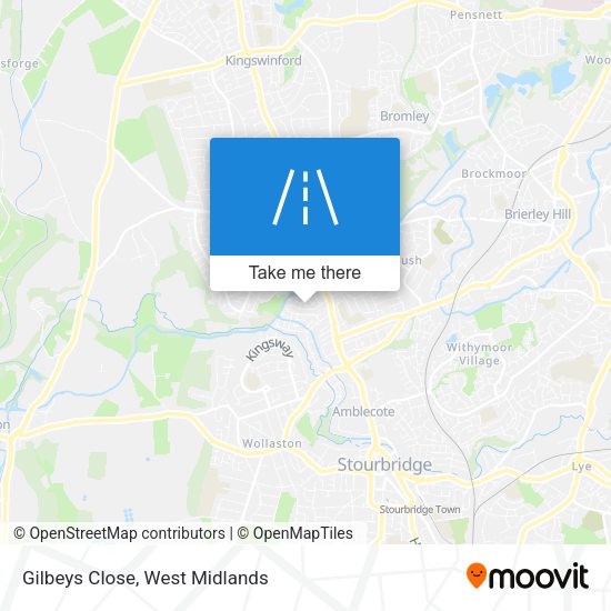 Gilbeys Close map