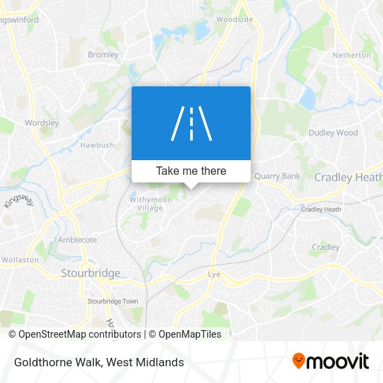 Goldthorne Walk map