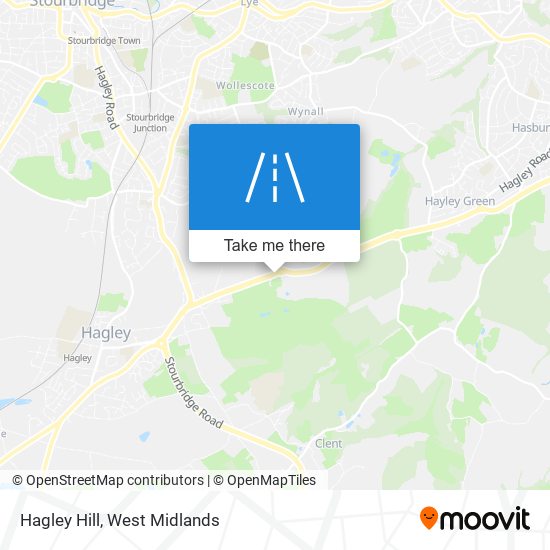 Hagley Hill map