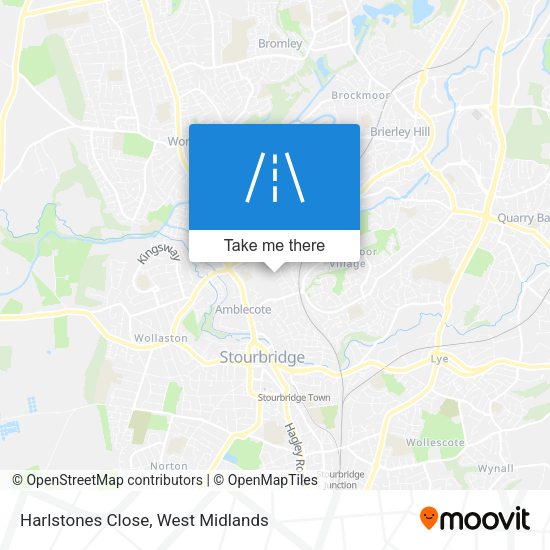 Harlstones Close map
