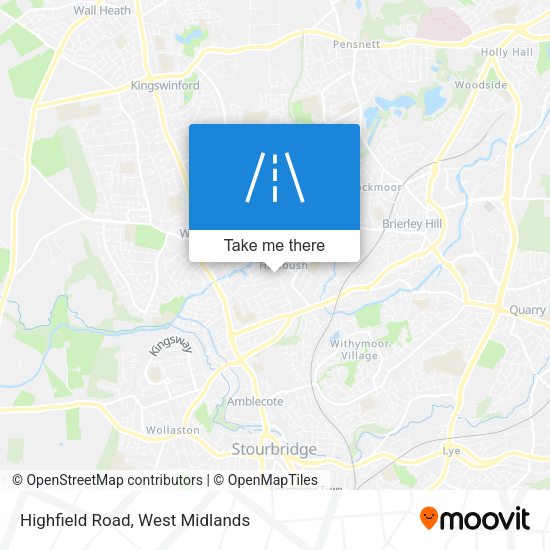Highfield Road map