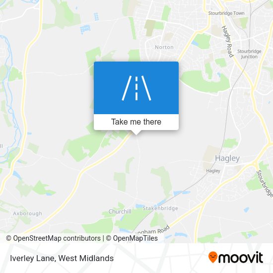 Iverley Lane map
