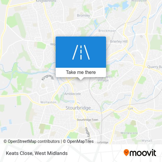 Keats Close map