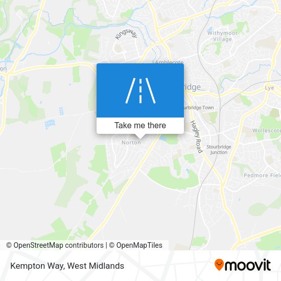 Kempton Way map