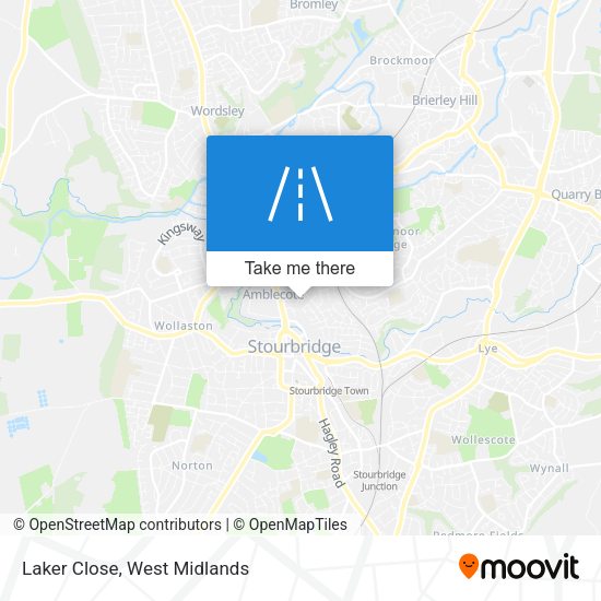 Laker Close map
