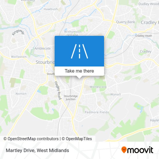 Martley Drive map