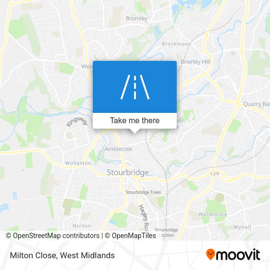 Milton Close map