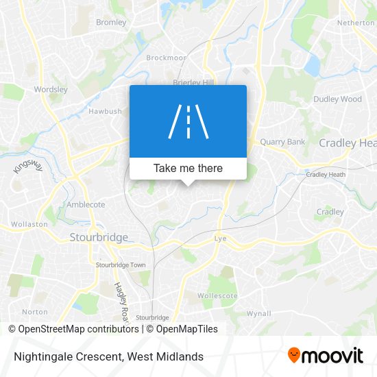 Nightingale Crescent map