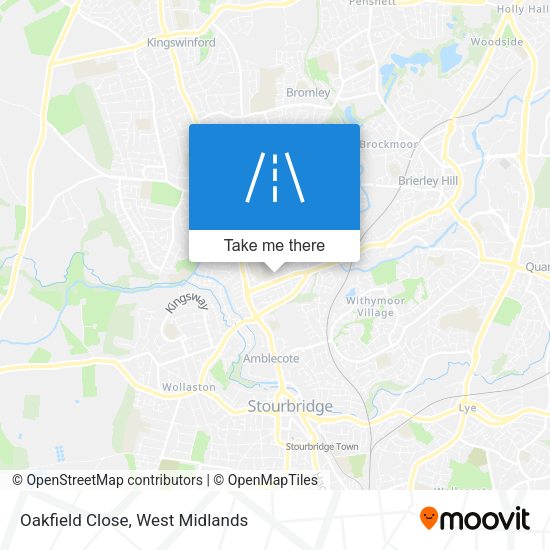 Oakfield Close map